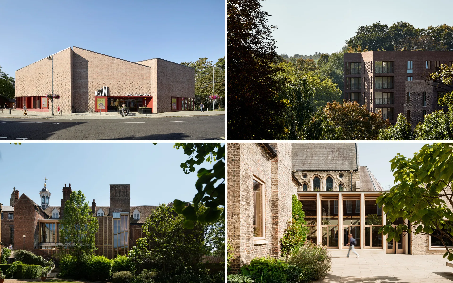 Grid of four projects
