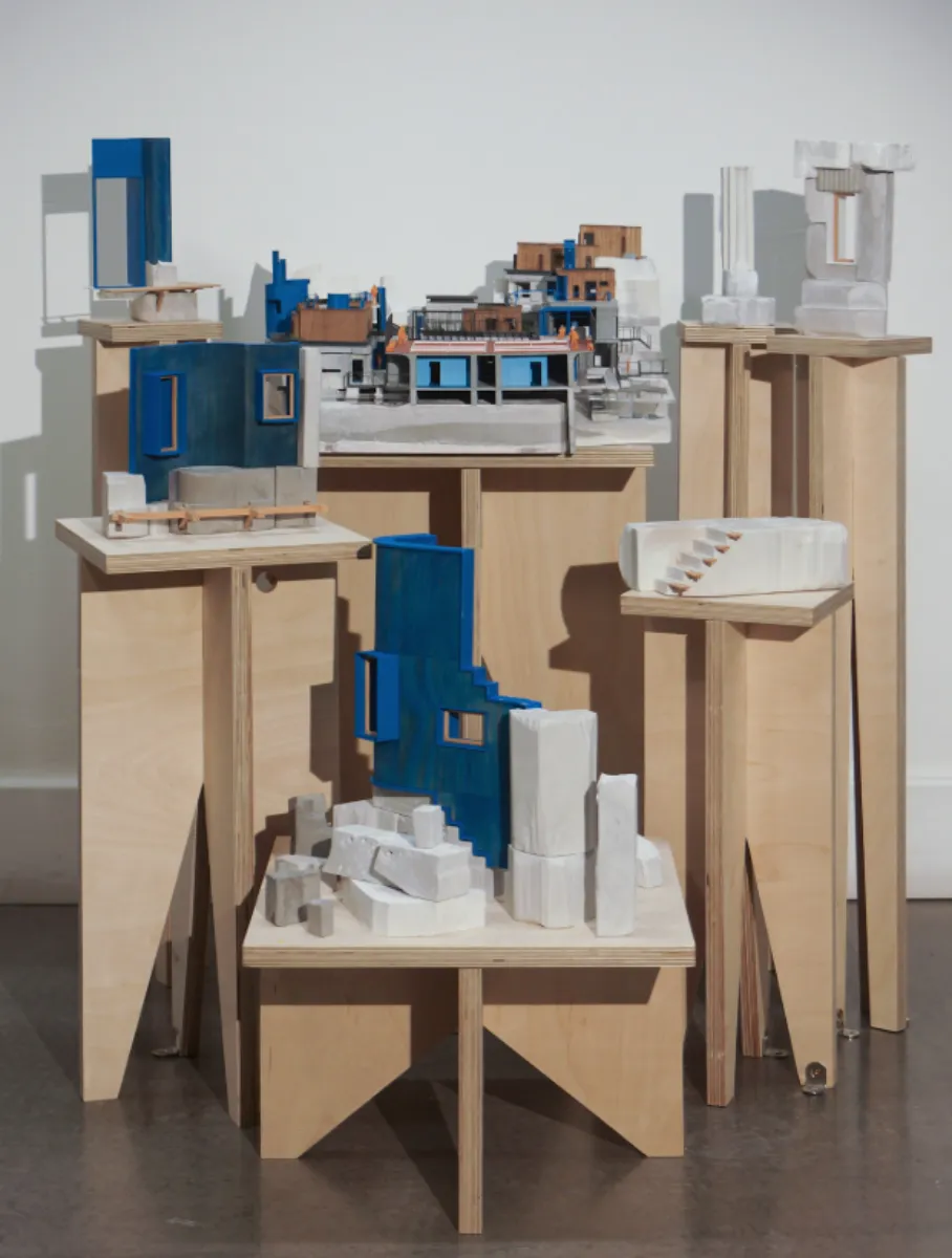 A photo of all the 3D models of this project assembled together