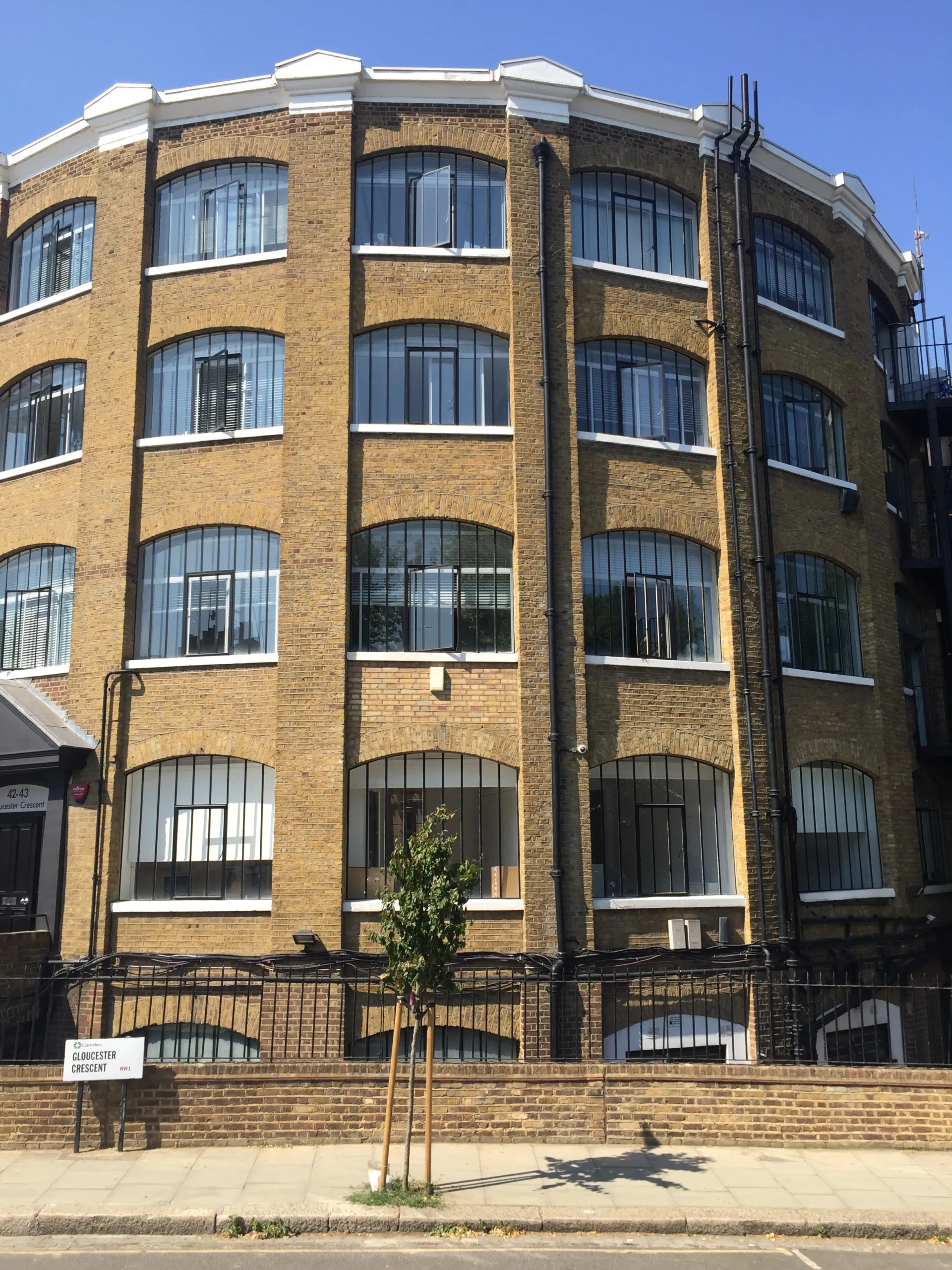 An external photo of The Rotunda building in the sun