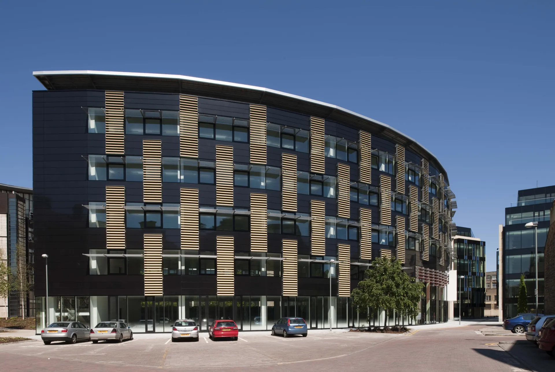 An external photo showing the Max Fordham Edinburgh office's building in a sunny day