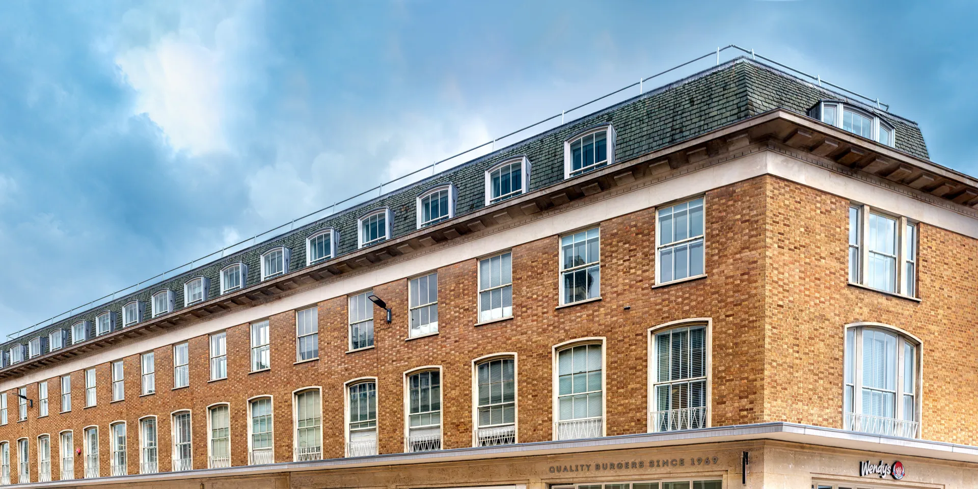 The street entrance of St Andrew's House, the Max Fordham Cambridge office