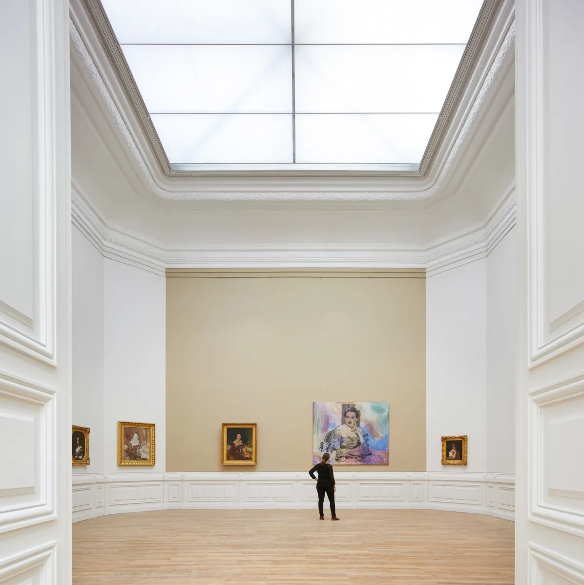 Inside one of the gallery spaces.