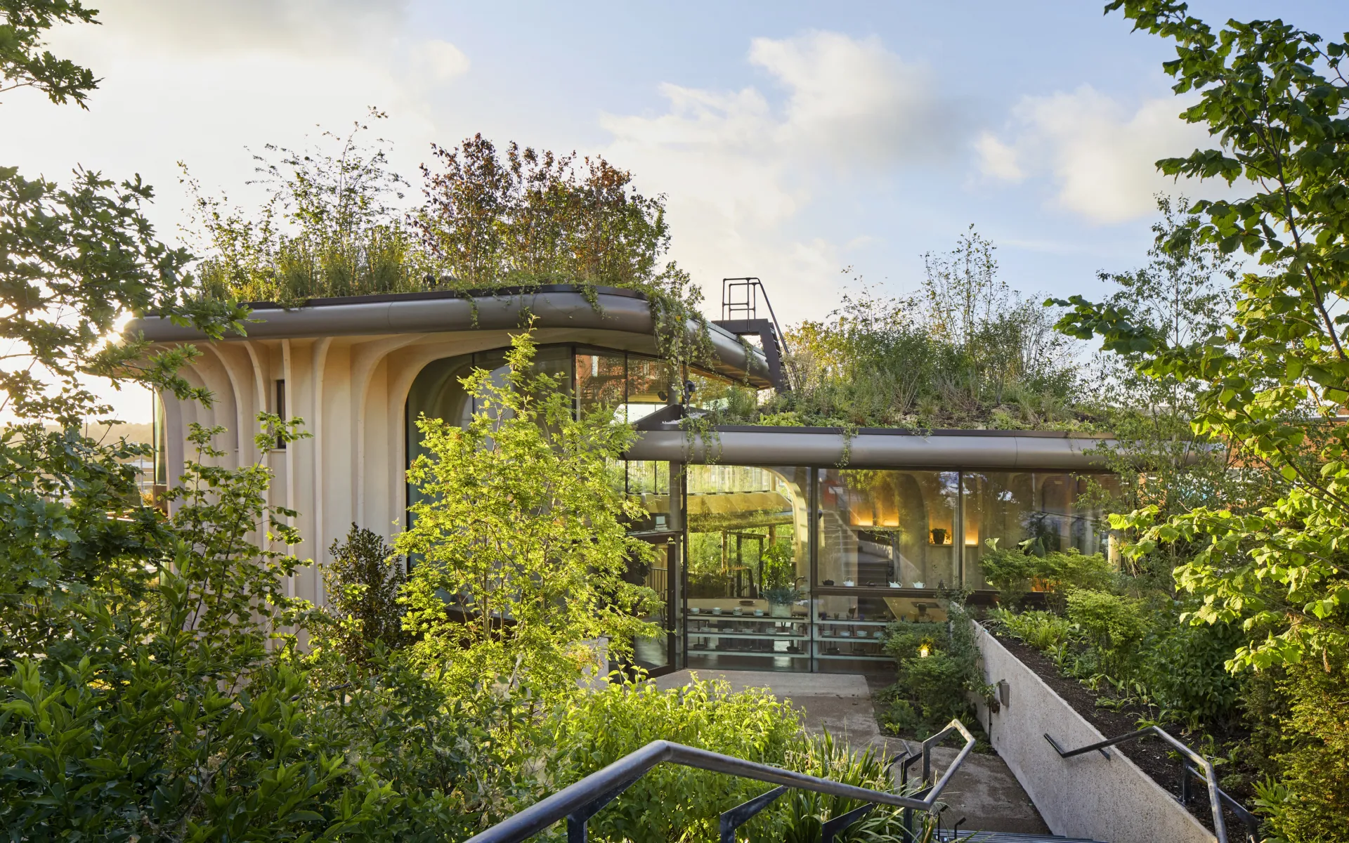 Photo of garden at Maggie's Centre Leeds.
