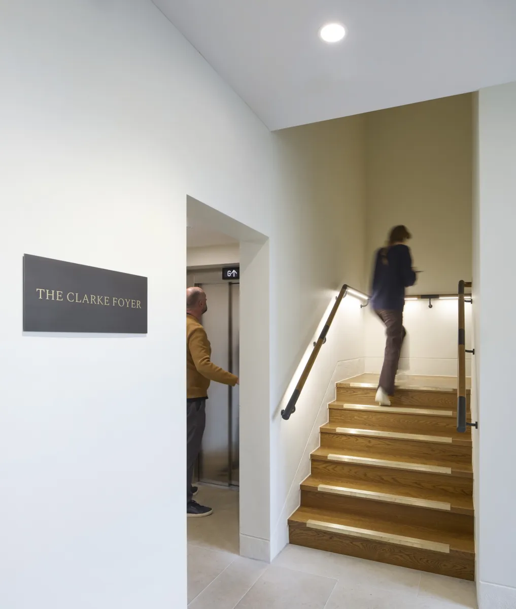 Modern illuminated staircase