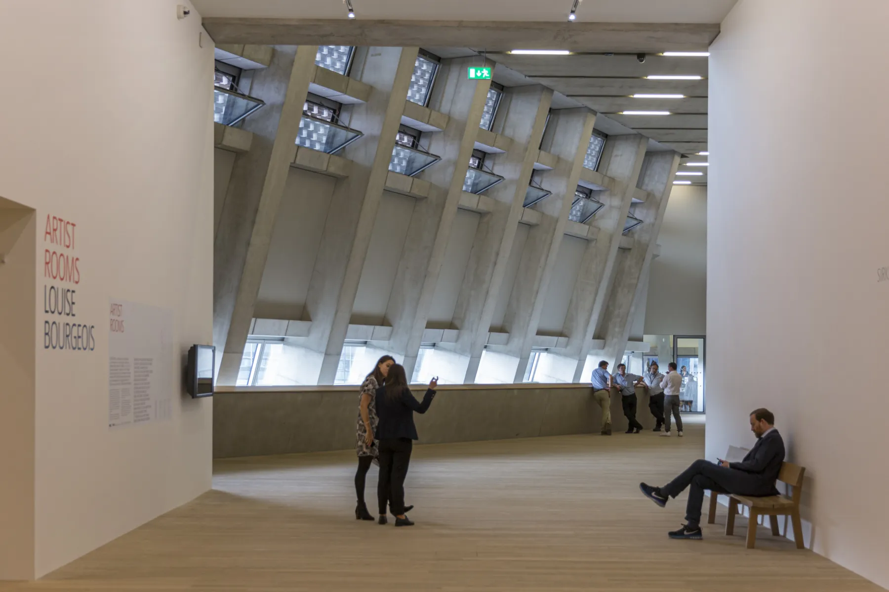 Interior of Tate Modern building.
