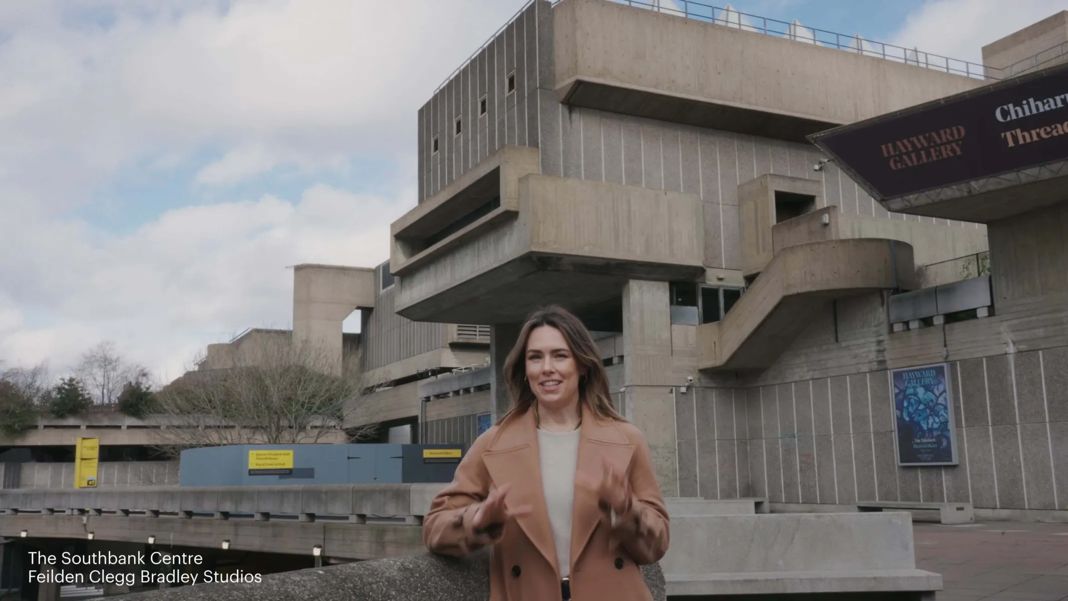 Imogen outside Southbank Centre