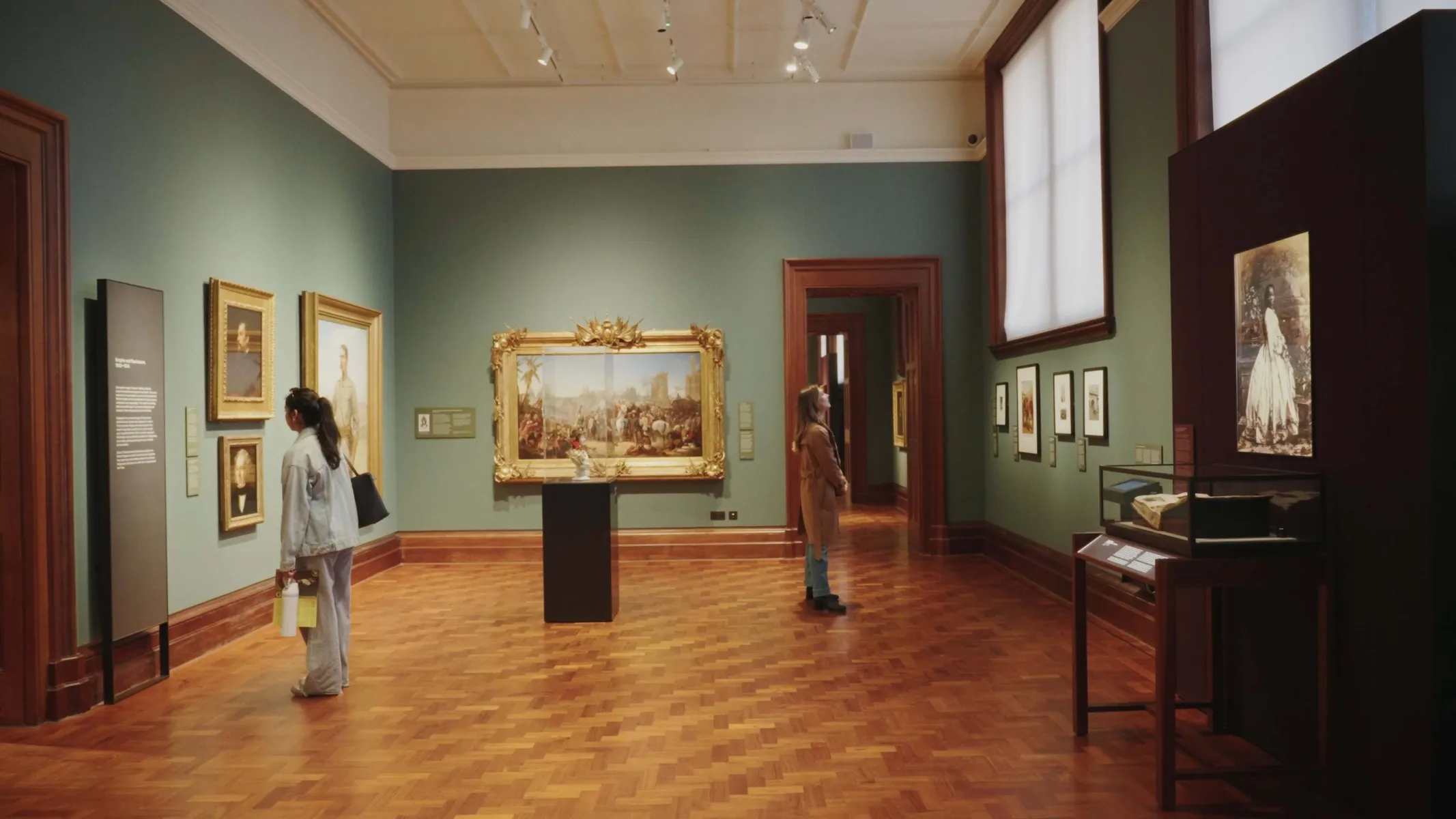 Imogen in one of the galleries at National Portrait Gallery